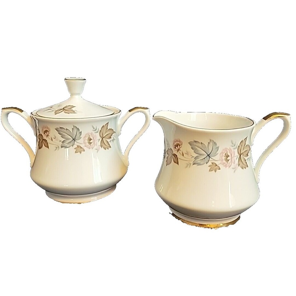 Empress China Chatham R1904 Creamer & Sugar‎ Bowl + Lid Japan